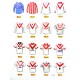 Airdrieonians FC Retro Shirts Wall Art Print